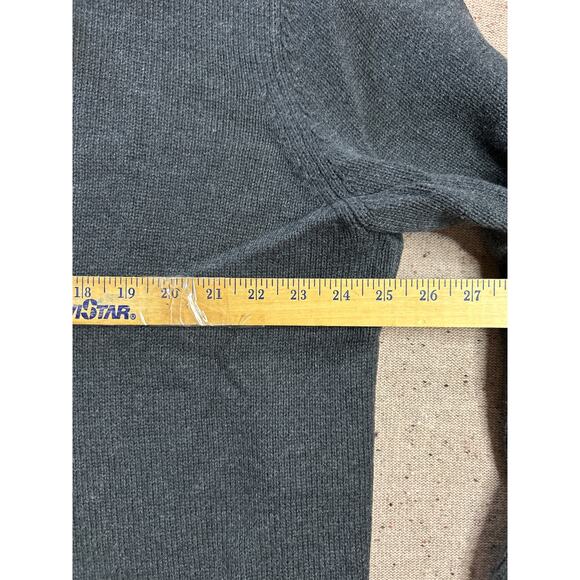 St. John’s Bay Men’s Gray Cotton Zip Henley Sweater XXL | Rugged Lodgecore Knit - Picture 3 of 5